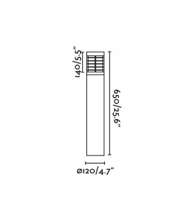 LED Outdoor Bollard Light Dark Grey IP54 - 2