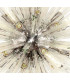 32 Light E27 Round Pendant Polished Nickel  Clear Glass-6