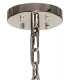 32 Light E27 Round Pendant Polished Nickel  Clear Glass-8