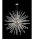 32 Light E27 Round Pendant Polished Nickel  Clear Glass-9