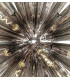 32 Light E27 Round Pendant Polished Nickel  Smoke Glass-6