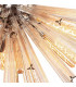 32 Light E27 Round Pendant Polished Nickel  Champagne Glass-7