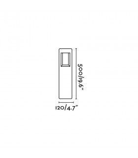 LED Outdoor Bollard Light Dark Grey IP54 - 2