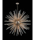 32 Light E27 Round Pendant Polished Nickel  Champagne Glass-9