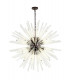 32 Light E27 Round Pendant Brown Oxide  Clear Glass-1
