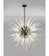 32 Light E27 Round Pendant Brown Oxide  Clear Glass-3