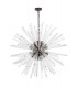 32 Light E27 Round Pendant Brown Oxide  Clear Glass-4