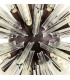 32 Light E27 Round Pendant Brown Oxide  Clear Glass-6