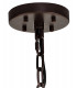 32 Light E27 Round Pendant Brown Oxide  Clear Glass-8