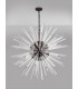 32 Light E27 Round Pendant Brown Oxide  Clear Glass-9