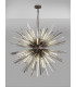 32 Light E27 Round Pendant Brown Oxide  Smoke Glass-3