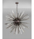 32 Light E27 Round Pendant Brown Oxide  Smoke Glass-9
