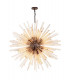 32 Light E27 Round Pendant Brown Oxide  Champagne Glass-1