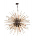 32 Light E27 Round Pendant Brown Oxide  Champagne Glass-4