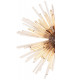 32 Light E27 Round Pendant Brown Oxide  Champagne Glass-5