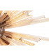 32 Light E27 Round Pendant Brown Oxide  Champagne Glass-7