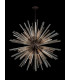 32 Light E27 Round Pendant Brown Oxide  Champagne Glass-9