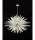 32 Light E27 Oval Pendant Polished Nickel  Clear Glass-3