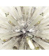 32 Light E27 Oval Pendant Polished Nickel  Clear Glass-6