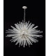 32 Light E27 Oval Pendant Polished Nickel  Clear Glass-10