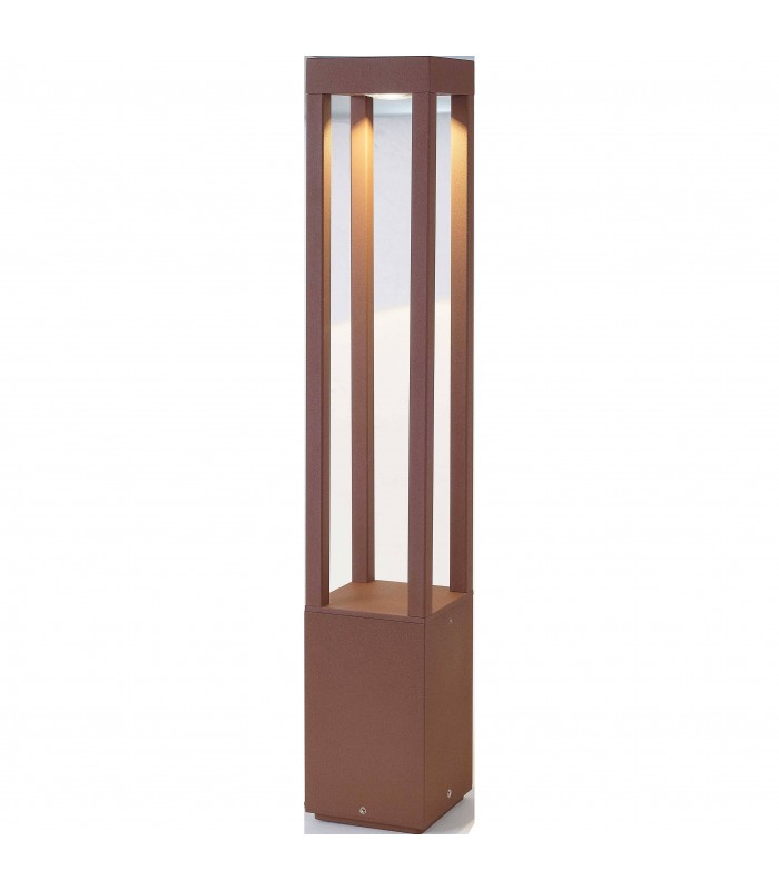 LED Outdoor Bollard Light Rust Brown IP54 - 1