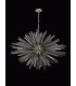 32 Light E27 Oval Pendant Polished Nickel  Smoke Glass-10