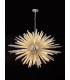 32 Light E27 Oval Pendant Polished Nickel  Champagne Glass-3