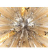 32 Light E27 Oval Pendant Polished Nickel  Champagne Glass-6