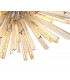 32 Light E27 Oval Pendant Polished Nickel  Champagne Glass-7