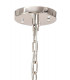 32 Light E27 Oval Pendant Polished Nickel  Champagne Glass-9