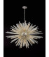 32 Light E27 Oval Pendant Polished Nickel  Champagne Glass-10