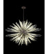 32 Light E27 Oval Pendant Brown Oxide  Clear Glass-3