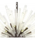 32 Light E27 Oval Pendant Brown Oxide  Clear Glass-8