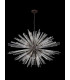 32 Light E27 Oval Pendant Brown Oxide  Clear Glass-10