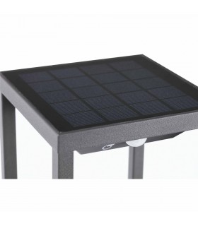 LED Outdoor Bollard Light Dark Grey, Solar Powered with PIRSensor IP54 - 2