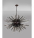 32 Light E27 Oval Pendant Brown Oxide  Smoke Glass-10