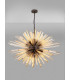 32 Light E27 Oval Pendant Brown Oxide  Champagne Glass-3