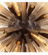 32 Light E27 Oval Pendant Brown Oxide  Champagne Glass-6