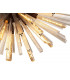 32 Light E27 Oval Pendant Brown Oxide  Champagne Glass-7