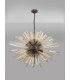 32 Light E27 Oval Pendant Brown Oxide  Champagne Glass-10