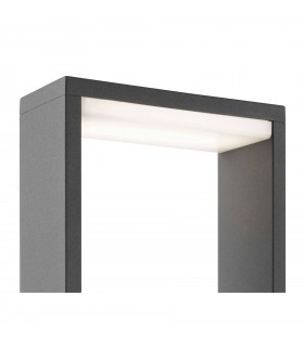 LED Outdoor Short Bollard Light Dark Grey IP54 - 2