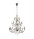Allegany Chandelier Pendant, 29 Light E14, Polished Chrome, Clear Glass, Crystal, Item Weight: 23.8kg