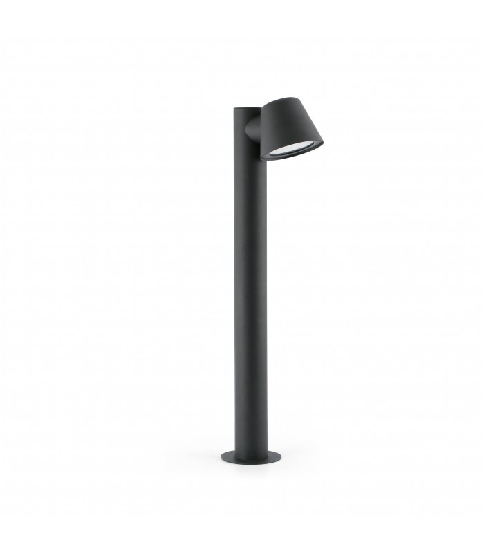 1 Light Outdoor Bollard Light Dark Grey IP44, GU10 - 1