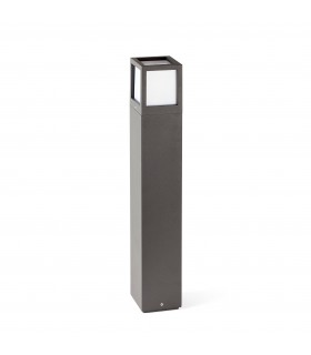 1 Light Outdoor Bollard Light Dark Grey IP54, E27 - 1