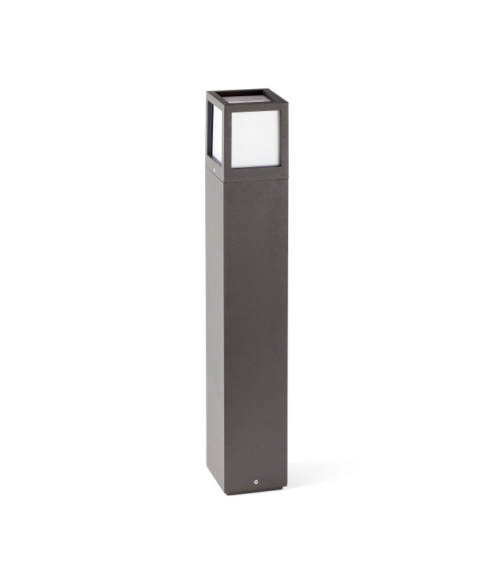 1 Light Outdoor Bollard Light Dark Grey IP54, E27 - 1