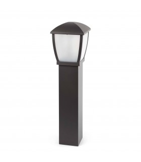 1 Light Outdoor Bollard Light Dark Grey IP44, E27 - 1