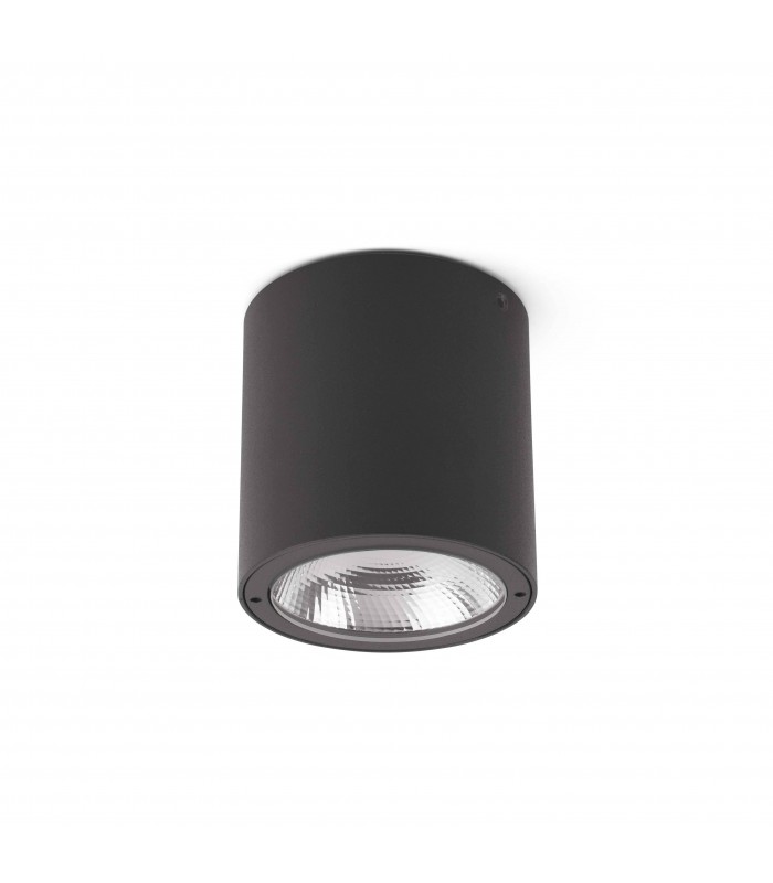 LED Outdoor Surface Mounted Ceiling Light Dark Grey IP54 - 1