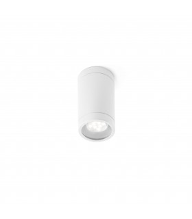 1 Light Outdoor Surface Mounted Ceiling Light White IP44, GU10 - 1