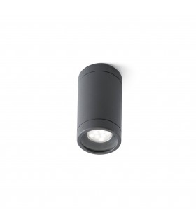 1 Light Outdoor Surface Mounted Ceiling Light Dark Grey IP44, GU10 - 1