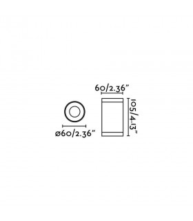 1 Light Outdoor Surface Mounted Ceiling Light Dark Grey IP44, GU10 - 2